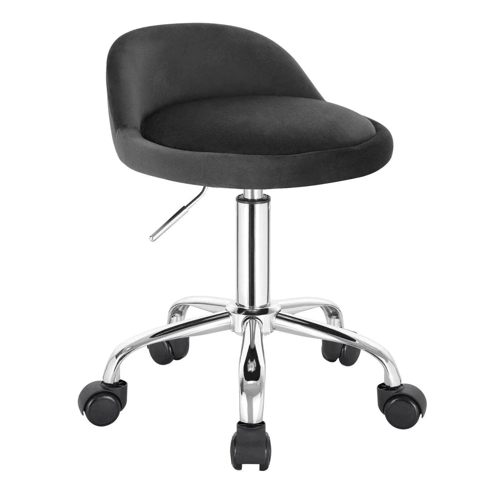 Feronza™ Draaibare Bureaustoel met Wielen – Hoogte Verstelbare Roller Rocker met Lage Rugleuning voor Werk en Computergebruik - Feronza